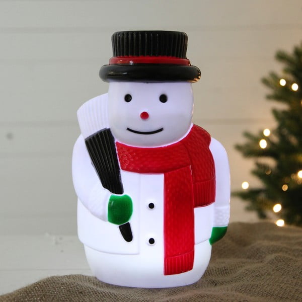 Svítící zapichovací dekorace Snowman, výška 28 cm
