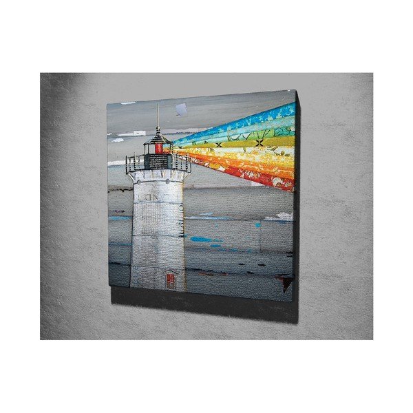 Seinamaal lõuendil Majakas, 45 x 45 cm - Wallity-image-2