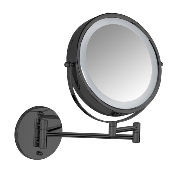 Kosmeetiline peegel valgustuse/suurendusega (5x suurendus) ø 25,5 cm Lumi - Wenko-image-2