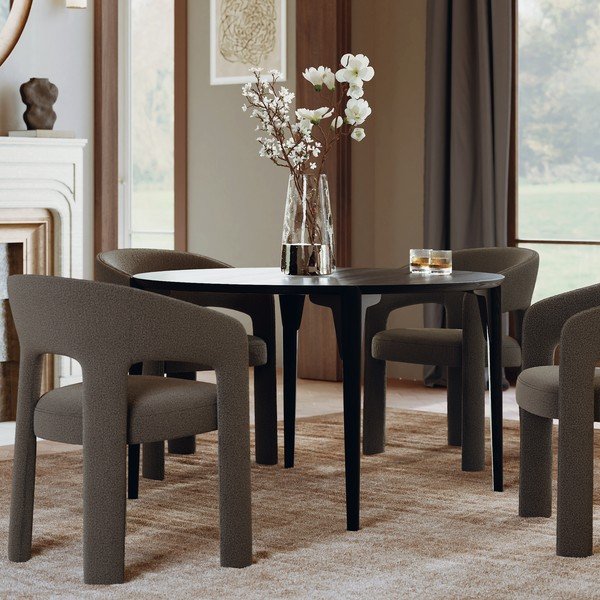 Ümmargune söögilaud saarepuust dekoratsiooniga, ø 122 cm Paragon - DAN-FORM Denmark-image-2