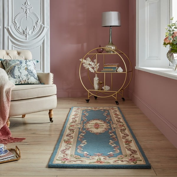 Sinine villane vaibajooksja 67x210 cm Aubusson - Flair Rugs-image-1
