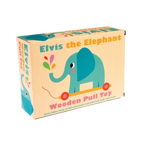 Puidust mänguasi Elvis The Elephant, pikkus 18 cm Elvis the Elephant - Rex London-image-2