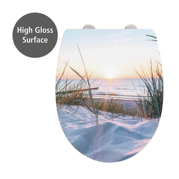 Automaatse sulgumisega prill-laud 36,5 x 45 cm Baltic - Wenko