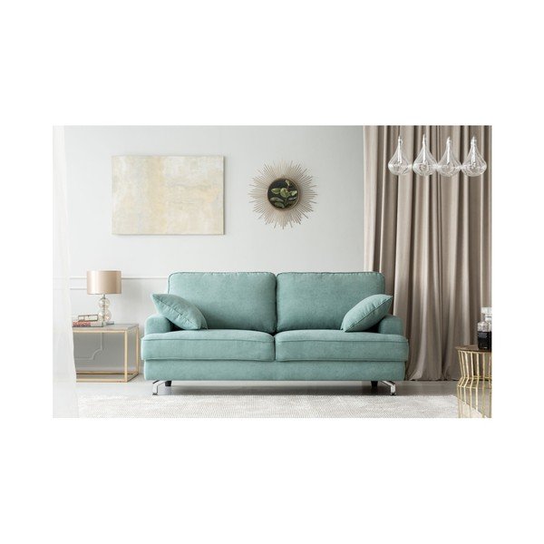 Mentolově zelená dvojmístná pohovka Kooko Home Rumba-image-1