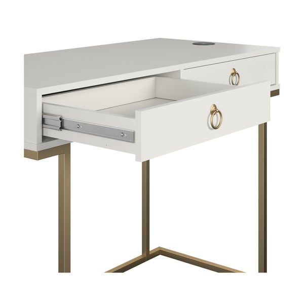 Valge töölaud Camila - CosmoLiving by Cosmopolitan-image-2