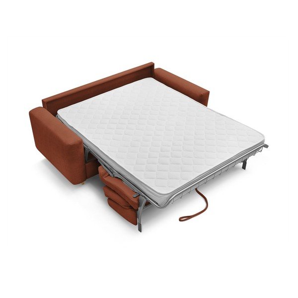 Oranž diivan igapäevaseks magamiseks/voodiks 200 cm Cocoone - Bobochic Paris-image-3