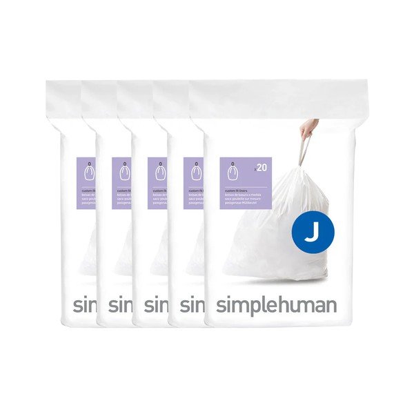 100 tk 45 l prügikotid nööriga J - simplehuman-image-1