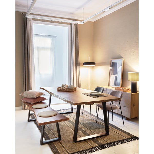 Must kahepoolne mererohust vaip 160x230 cm Brunilda - Kave Home-image-1