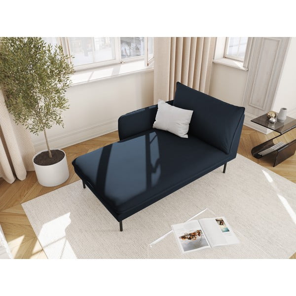 Tumesinine sametne lamamist tugitool (vasakpoolne nurk) Vienna - Cosmopolitan Design-image-4