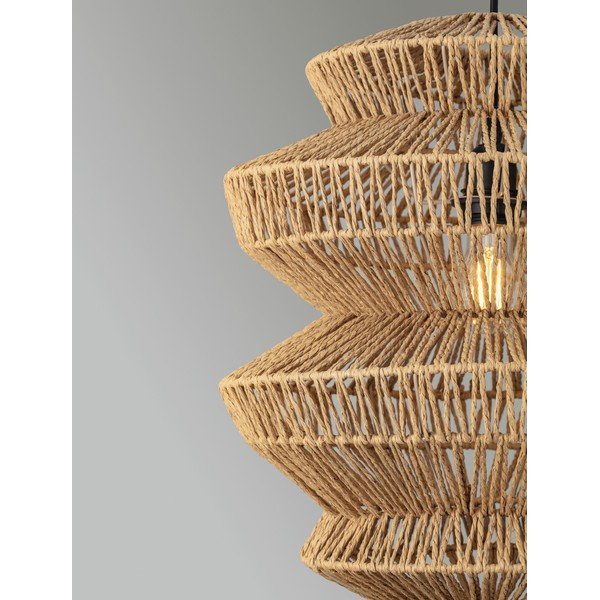Naturaalse värviga köiest ripplamp, läbimõõduga 40 cm Nua - Nova Luce-image-2