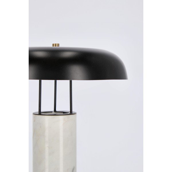 Mustvalge marmorist laualamp metallvarjuga (kõrgus 33 cm) Kaithal - Bizzotto-image-4