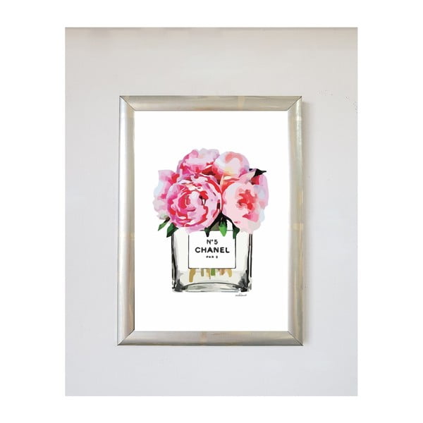 Seinamaal raamides Lilled parfüümiga, 23 x 33 cm Flowers with Parfumme - Piacenza Art