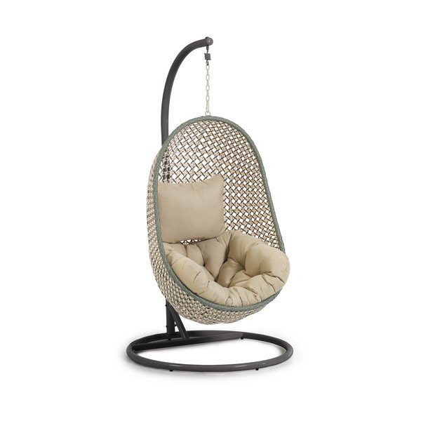 Roheline/naturaalne polsterdatud ripp-aiatool Cira - Kave Home-image-3