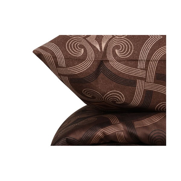 Pruun puuvillane voodipesu kaheinimesevoodile 200x200 cm Pandora - Mijolnir-image-4