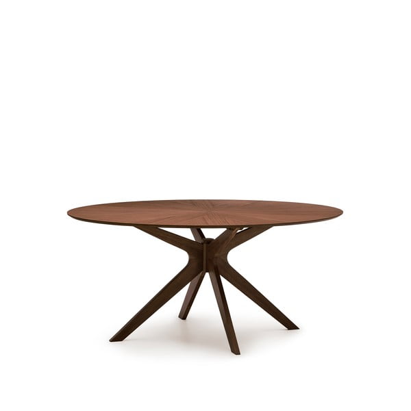 Söögilaud pähklipuidu spoonist pealispinnaga 110x180 cm Naanim - Kave Home-image-4