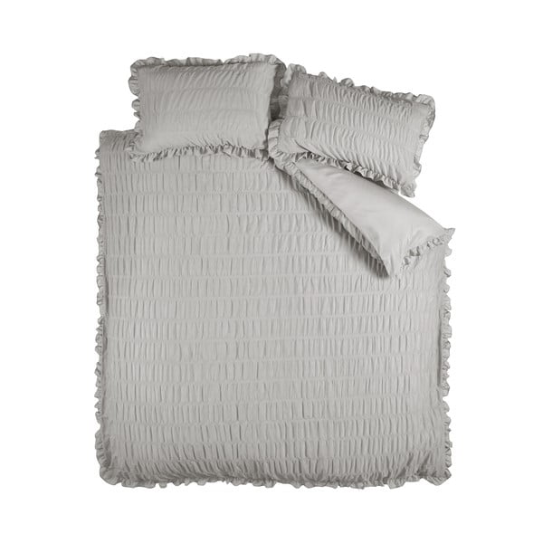 Hall krepp-voodipesu üheinimesevoodile 135x200 cm Seersucker Frill - Catherine Lansfield