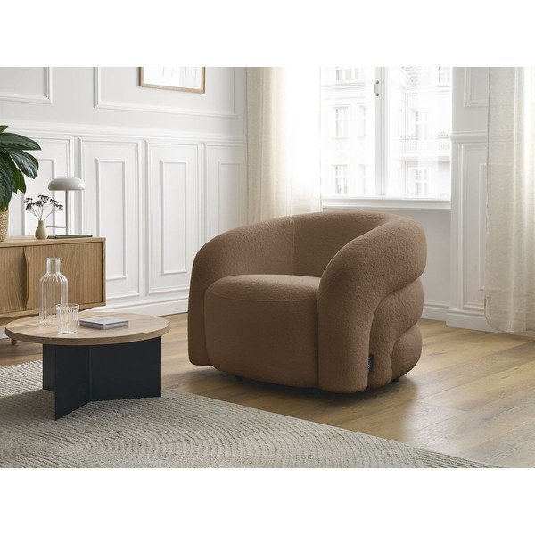 Pruun pöördtool buklé kangast Elina - Bobochic Paris-image-1