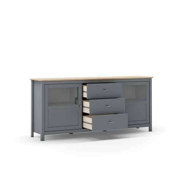 Hallikasroheline männipuidust kummut 180x80x40 cm Misti – Marckeric-image-2