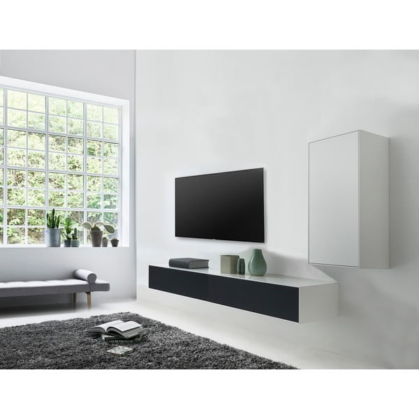 Valge/must TV-komplekt 180x24x42 cm Edge by Hammel – Hammel Furniture-image-1