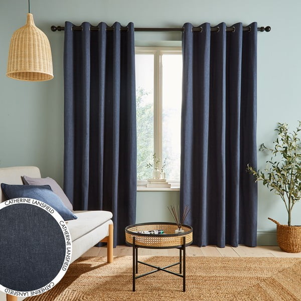 Sinised kardinad 2 komplektis 183x168 cm Chambray - Catherine Lansfield-image-2
