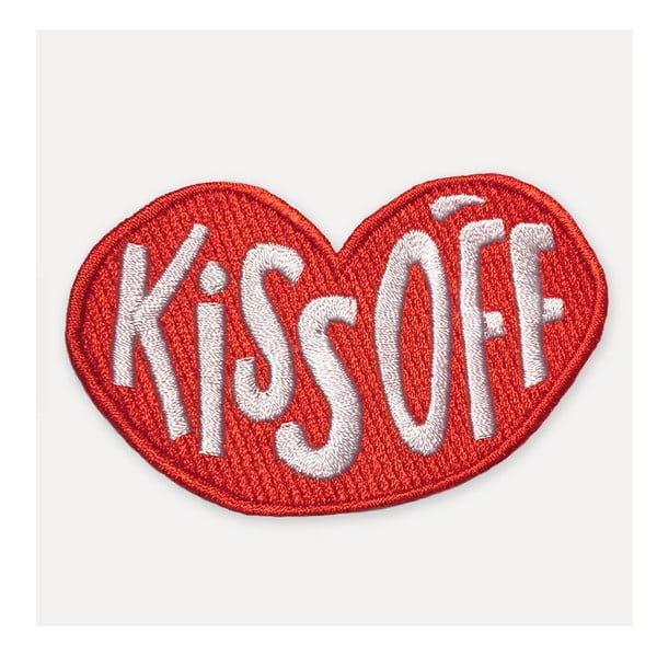 Punane huulte kujuline klamber , 8,5 x 11 cm Kiss Off - U Studio Design