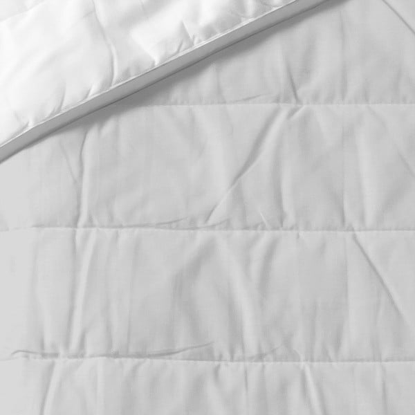 Roosa-hall puuvillane tikitud voodikate 180x260 cm Range - Blanc-image-2