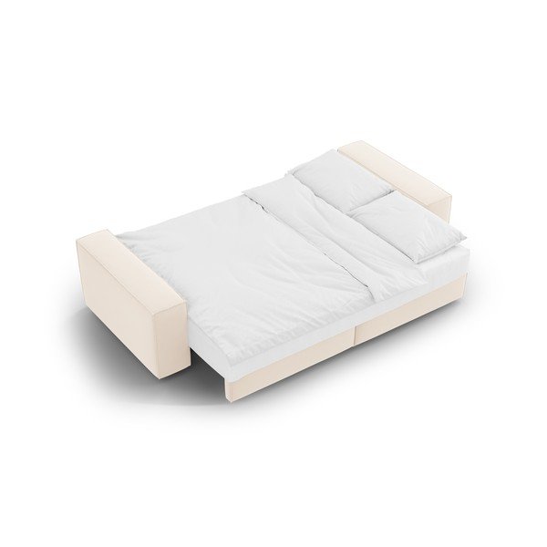 Beež bukleekangast diivanvoodi 247 cm Jodie - Micadoni Home-image-4