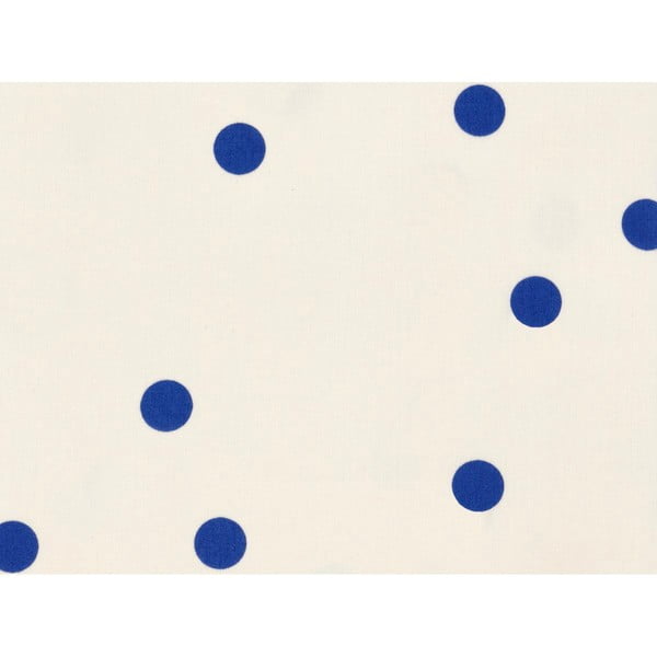 Sinine/kreem puuvill-satiinist voodipesu üheinimesevoodile 140x200 cm Solaris - Södahl-image-2