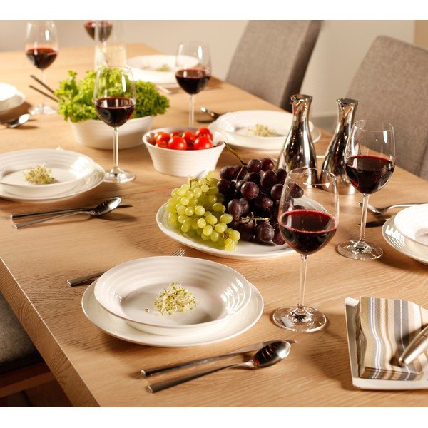 Vzorovaná sada talířů a mís, 15dílná-image-1