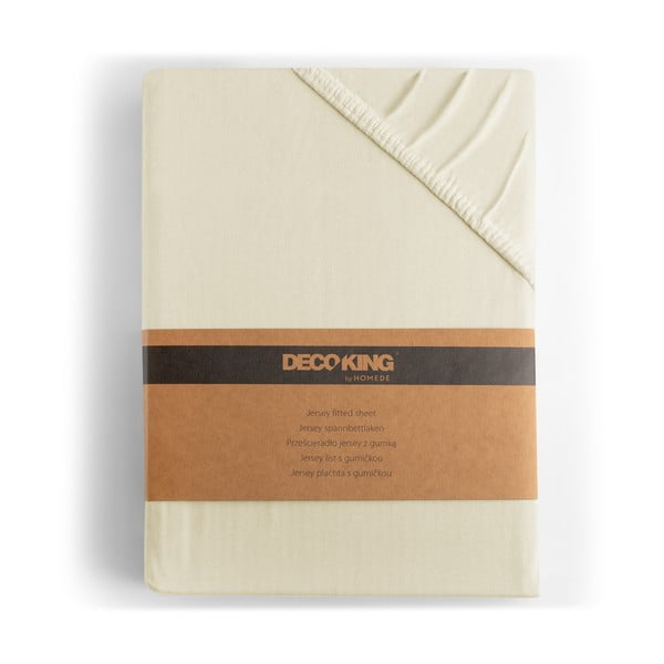 Beež trikotaažist kummiga lina 120x200cm Amber – Restilo-image-4