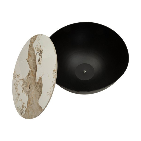 Pruun metallist ümmargune kohvilaud ø 73 cm Glam - Mauro Ferretti-image-4