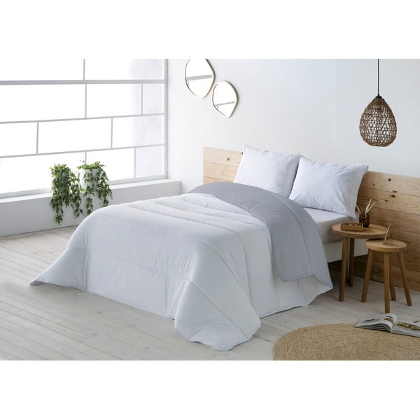 Hall ja valge päevavaip kaheinimesevoodile Hedy, 270 x 180 cm - Boheme-image-1