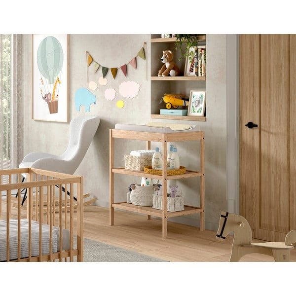 Pöögipuidust mähkimislaud Dino - Vipack-image-1