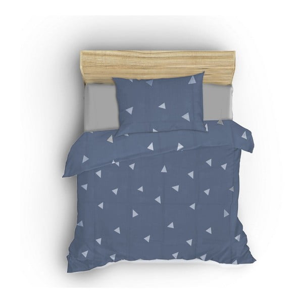 Sinine voodipesu kaheinimesevoodile 200x200 cm Üçgen - Mijolnir