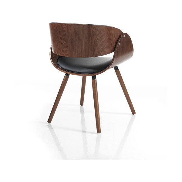 Must-tumepruun kunstnahast söögitool Visby Evo - Tomasucci-image-3