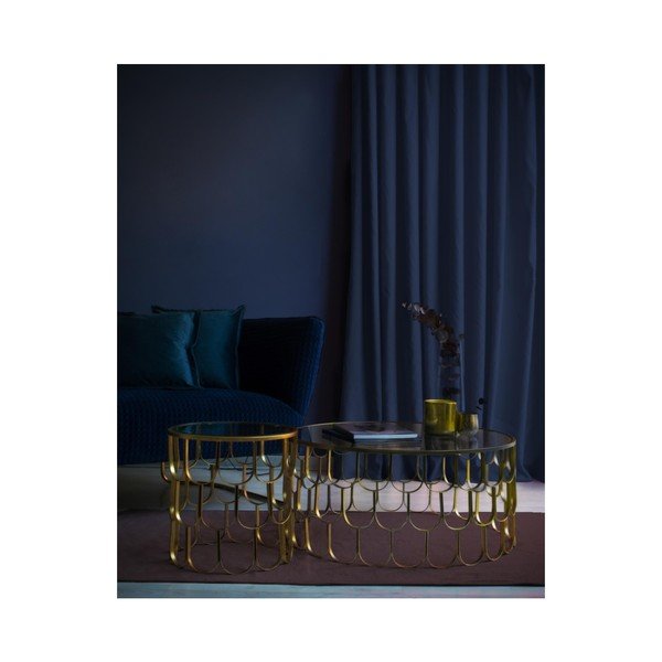 Konferenční stolek z kovu Velvet Atelier Chrysler, ø 80 cm-image-1