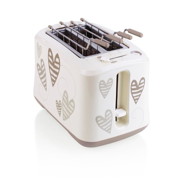 Toaster s motivy srdíček z nerezové oceli Brandani-image-1