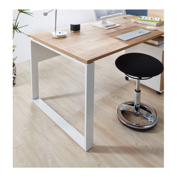 Töölaud tammepuust 158x79 cm Lioni - Germania-image-1