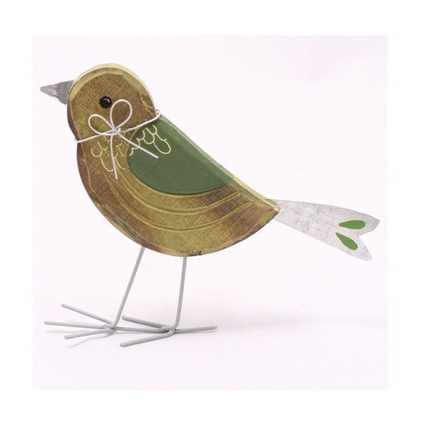 Dekorativní dřevěný ptáček, 14 cm