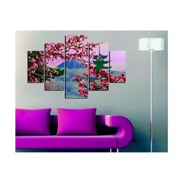 Mitmeosaline maal Jaapan vaade, 92 x 56 cm - Wallity-image-1