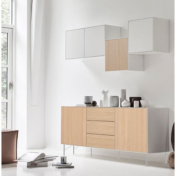 Tammepuust ustega valge kapp Edge by Hammel - Hammel Furniture-image-1