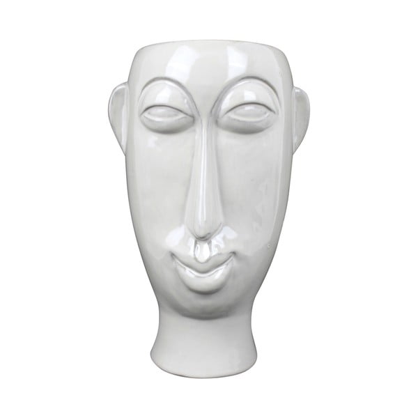 Valge portselanist vaas , kõrgus 27,2 cm Mask - PT LIVING
