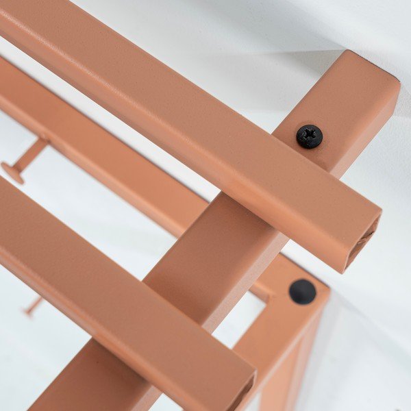 Lõhevärvi metallist seinanagi riiuliga Rizzoli - Spinder Design-image-4