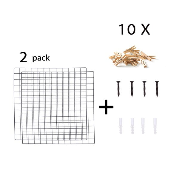 2 musta meeldetuletuse tahvli komplekt, 60 x 60 cm - Evila Originals-image-2