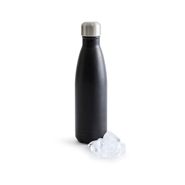 Černá termolahev z nerezové oceli Sagaform Hot&Cold, 500 ml-image-1