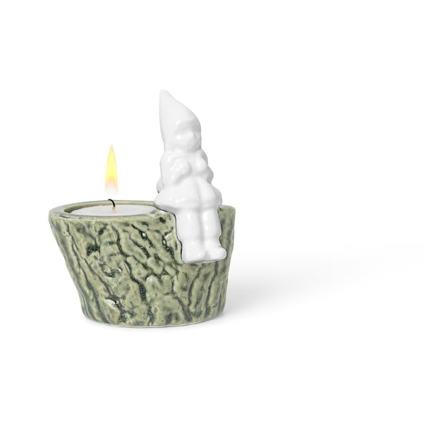 Jõuluküünlajalg portselanist ja kiviplaadist , pikkus 8,5 cm Christmas Tales - Kähler Design-image-4