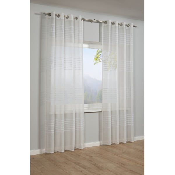 Valge kardin 245x140 cm Etamine - Gardinia-image-1