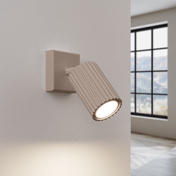 Hallikaspruun metallist kohtvalgusti 8x16 cm Gleam - Sollux-image-1