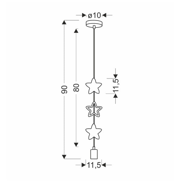 Kollane ja valge lastelamp metallist varjukaga Single - Candellux Lighting-image-2