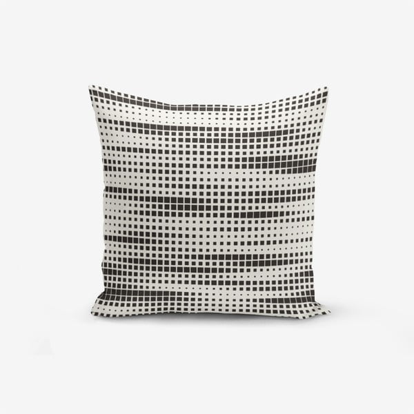 Povlak na polštář s příměsí bavlny Minimalist Cushion Covers Modern Kareler, 45 x 45 cm